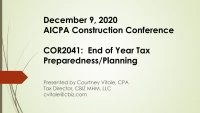 End of Year Tax Preparedness/Planning icon