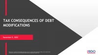 Tax Consequences of Debt Modifications icon