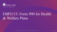 Form 990 for Health & Welfare Plans icon