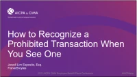 How to Recognize an ERISA Prohibited Transaction When You See One icon
