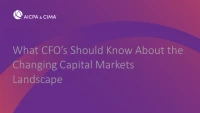 What CFO’s Should Know About the Changing Capital Markets Landscape icon