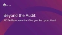 Beyond the Audit: AICPA Resources that Give You the Upper Hand icon