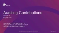 Contributions & Participant Data - Part I icon