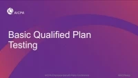 Basic Qualified Plan Testing (Repeat of Session EBP1806) icon