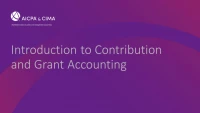 Introduction to Contribution and Grant Accounting icon