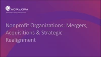 Nonprofit Organizations: Mergers, Acquisitions & Strategic Realignment icon
