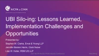 UBI Silo-ing: Lessons Learned, Implementation Challenges and Opportunities icon
