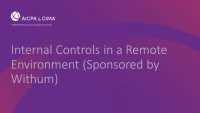 Internal Controls in a Remote Environment (Sponsored by Withum) icon