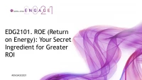 EDG2101. ROE (Return on Energy): Your Secret Ingredient for Greater ROI, preceded by the announcement of the AICPA Outstanding Young CPA Award winners icon