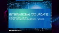 TAX2113. International Tax - Update icon