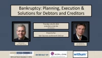 TAX2115. Bankruptcy: Planning, Execution & Solutions for Debtors and Creditors icon