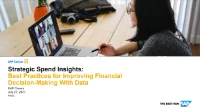 ENG21LL06. Gaining Strategic Insights from Company Spend Data, presented by SAP Concur icon