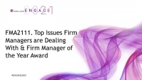 FMA2111. Top Issues Firm Managers are Dealing With & Firm Manager of the Year Awa icon