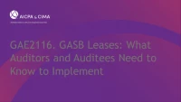 GASB Leases: What Auditors and Auditees Need to Know to Implement icon