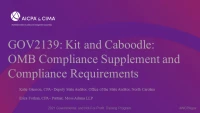 Kit and Caboodle: OMB Compliance Supplement and Compliance Requirements icon