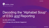 Decoding the “Alphabet Soup” of ESG Reporting icon
