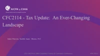 Tax Update:  An Ever-Changing Landscape icon