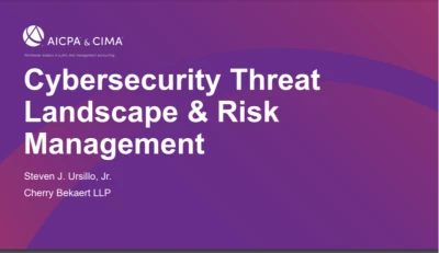 Cybersecurity Threat Landscape & Risk Management icon