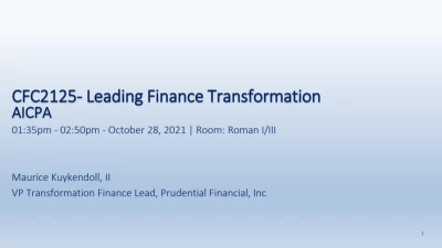 Leading Finance Transformation icon
