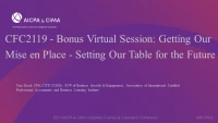 Bonus Virtual Session: Getting Our Mise en Place - Setting Our Table for the Future icon