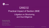 Practical Impact of Section 280E Litigation on Structuring and Due Diligence icon