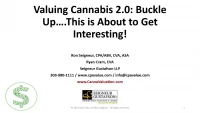 Valuing Cannabis 2.0: Buckle Up, This is About to Get Interesting! icon