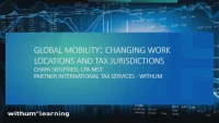 Global Mobility: Changing Work Locations and Tax Jurisdictions icon