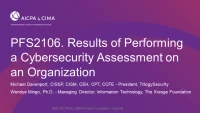 Results of Performing a Cybersecurity Assessment on an Organization icon