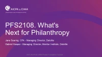 What's Next for Philanthropy icon