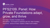 Panel: How Private Foundations adapt, grow, and thrive icon