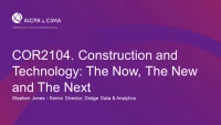 Construction and Technology: The Now, The New and The Next icon