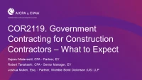 Government Contracting for Construction Contractors – What to Expect icon