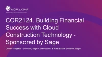 Building Financial Success with Cloud Construction Technology Sponsored by Sage icon