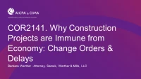 Why Construction Projects are Immune from Economy: Change Orders & Delays icon