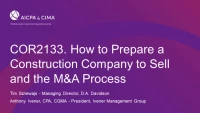 How to Prepare a Construction Company to Sell and the M&A Process icon