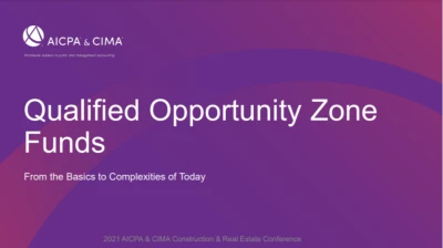 Qualified Opportunity Funds: From basics to the complexities of today! icon