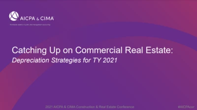 Catching Up on Commercial Real Estate: Top Depreciation Strategies for TY 2021 - Sponsored by Capstan icon