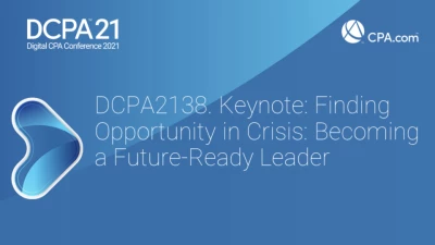 Keynote: Finding Opportunity in Crisis: Becoming a Future-Ready Leader icon