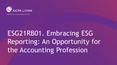 Embracing ESG Reporting: An Opportunity for the Accounting Profession icon
