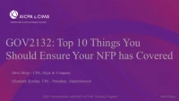 Top 10 Things You Should Ensure Your NFP has Covered icon