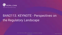 KEYNOTE - Perspectives on the Regulatory Landscape icon