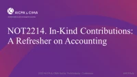 In-Kind Contributions: A Refresher on Accounting icon