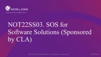 SOS for Software Solutions (Sponsored by CLA) icon