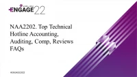 Top Technical Hotline Accounting, Auditing, Compilation, Reviews FAQs icon