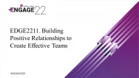 Building Positive Relationships to Create Effective Teams icon