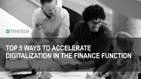 Top 5 Ways to Accelerate Digitalization in the Finance Function, Sponsored by Trintech icon