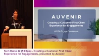 Tech Demo #2 (5:05pm) - Creating a Customer First Client Experience for Engagements, presented by Auvenir icon