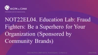 Education Lab: Fraud Fighters: Be a Superhero for Your Organization (Sponsored by Community Brands) icon