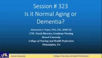 Is It Normal Aging or Dementia? icon