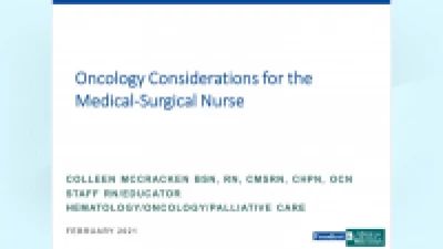 Oncology Considerations for the Medical-Surgical Nurse icon